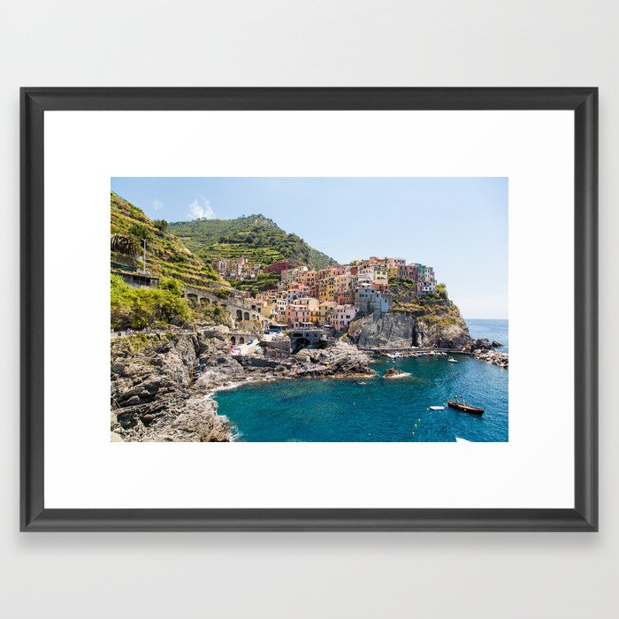 Manarola is one of the most beautiful islands of Cinque Terre Framed Art Print