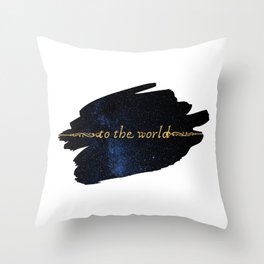 To The World — Good Omens Fanart Throw Pillow