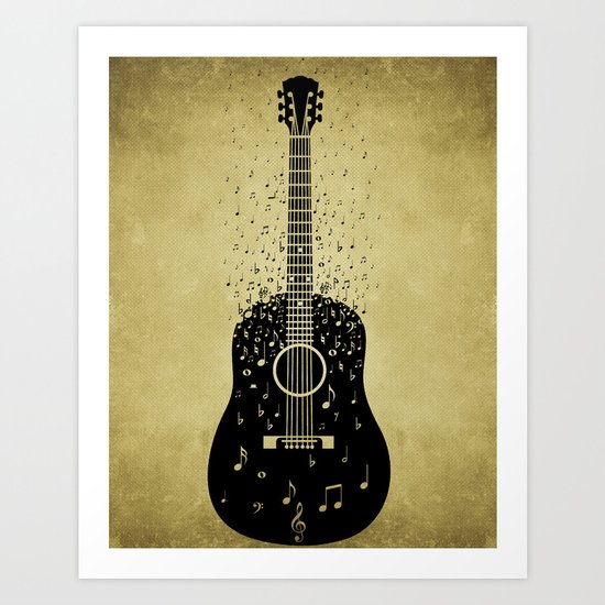 Musical ascension Art Print