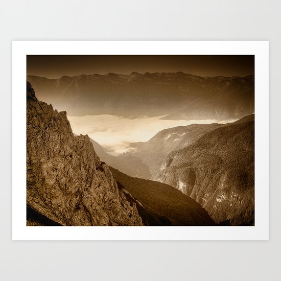 Afternoon Walk in the Hills Art Print