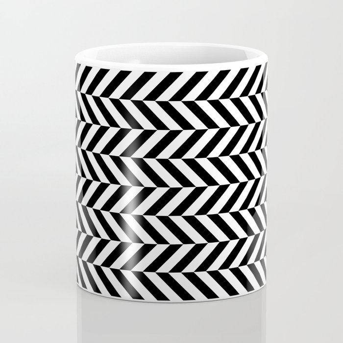 Black And White Op Art Chevron Coffee Mug By Natalja Zivotovska Society6 Otb black and white chevron sofa. society6