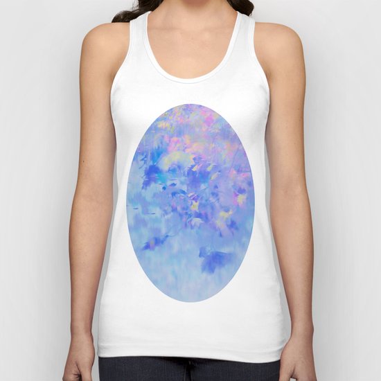 Blue Leaves under a Lavender Sky Unisex Tank Top