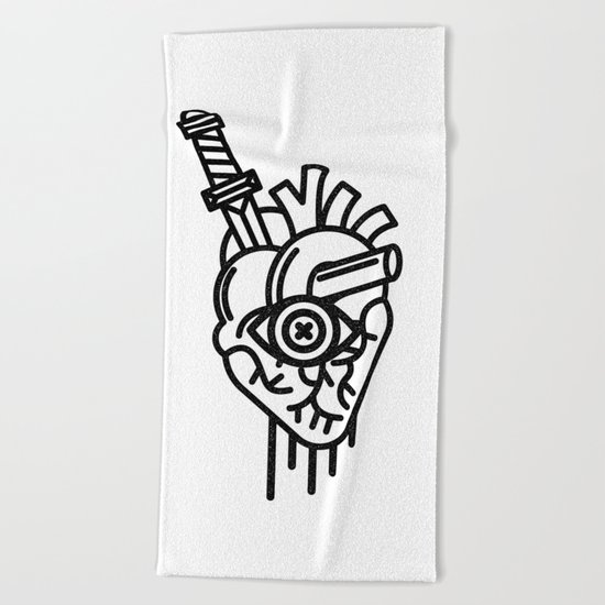 WOUNDED LOVER Beach Towel