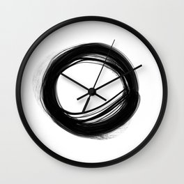 Minimal Circle black and white Wall Clock