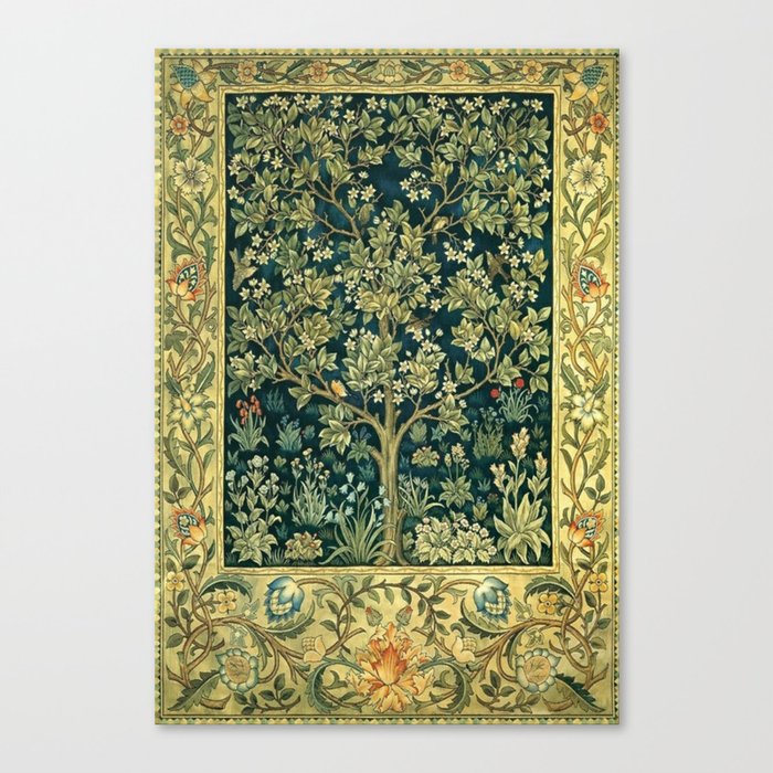 William Morris Tree Of Life Canvas Print