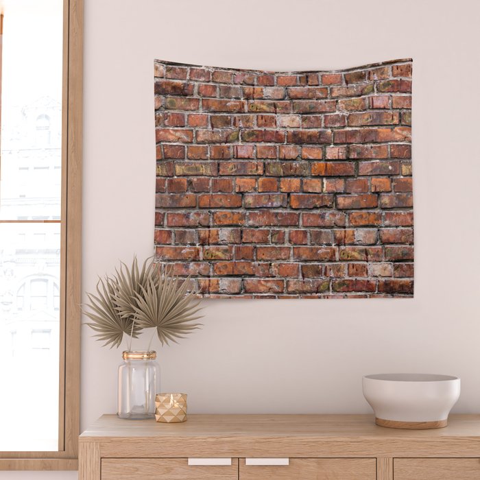 Tapestry deals brick wall