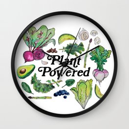 Plant Powered Wall Clock