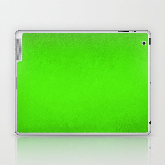 Abstract vibrant modern textured green paint Laptop & iPad Skin