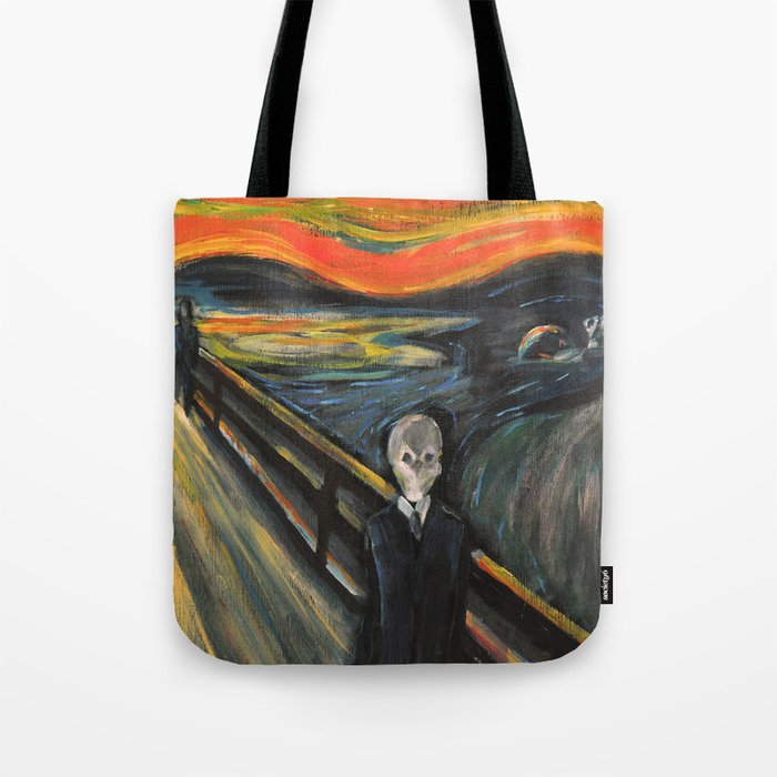 The Silence - When The Doctor Meets Munch Tote Bag