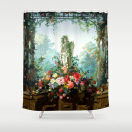 Garden of Armida Wallpaper by Édouard Muller Shower Curtain | Wallpaper, Garden, Landscape, Exotic, Artarchive, Scenicwallpaper, Botanical, Brown, Nature, Romantic 