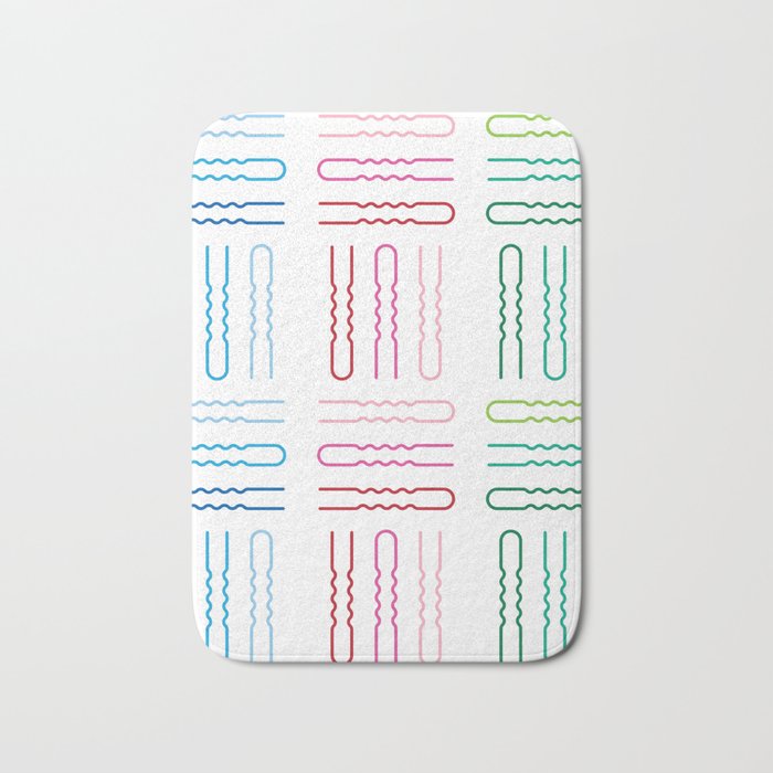 Hair Stylist Pattern Bath Mat By Socoart Society6