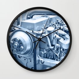 Turbo Diesel Engine Wall Clock
