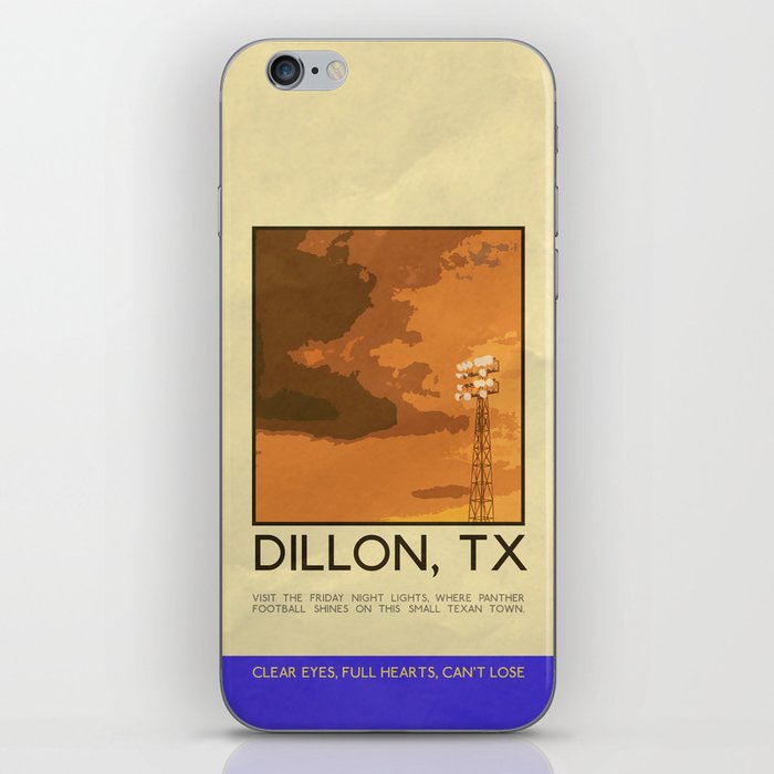 Silver Screen Tourism: DILLON, TX / FRIDAY NIGHT LIGHTS iPhone Skin
