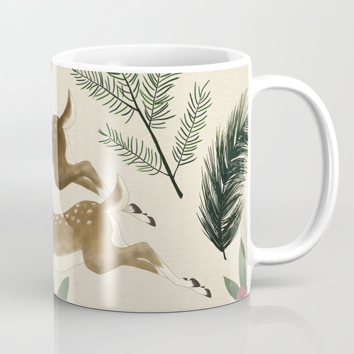 winter deer // repeat pattern Coffee Mug
