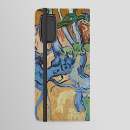 Vincent van Gogh's Tree Roots (1890) famous painting Android Wallet Case