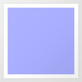 Pastel Periwinkle Blue Art Print