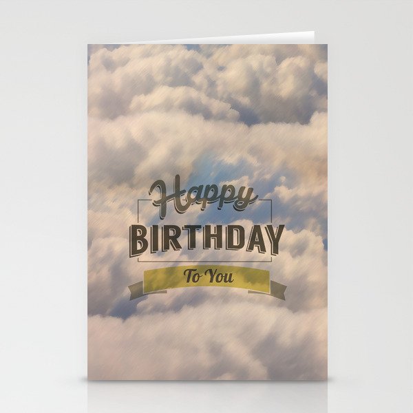 Happy Birthday To You Sky Stationery Cards