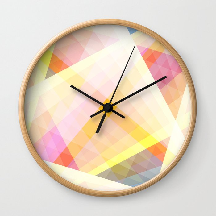 Onagednix - Colorful Abstract Art Wall Clock