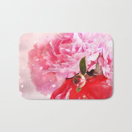 Pretty Pink Peonies :) Bath Mat