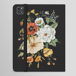 Wildflower Bouquet on Charcoal iPad Folio Case