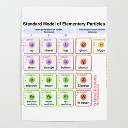 Physics - Standard Model of Elementary Particles - Physicist Poster
