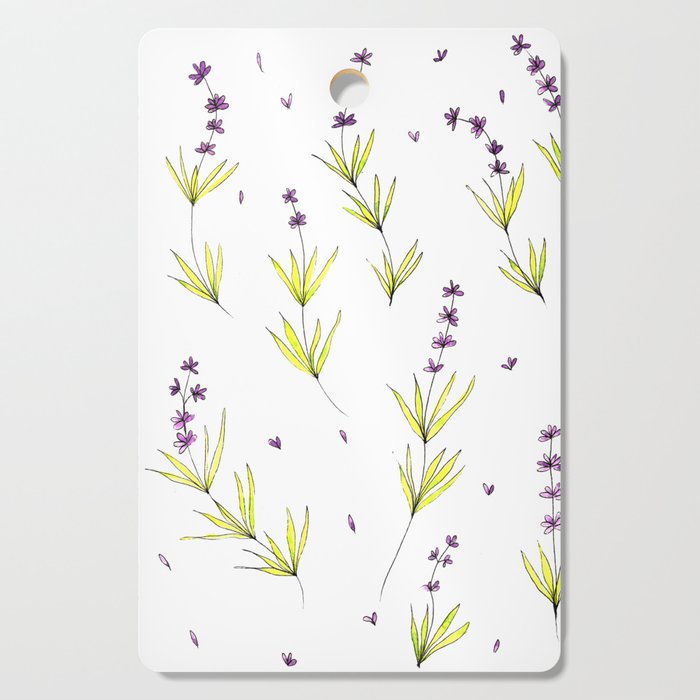 Lavender Sprigs Cutting Board