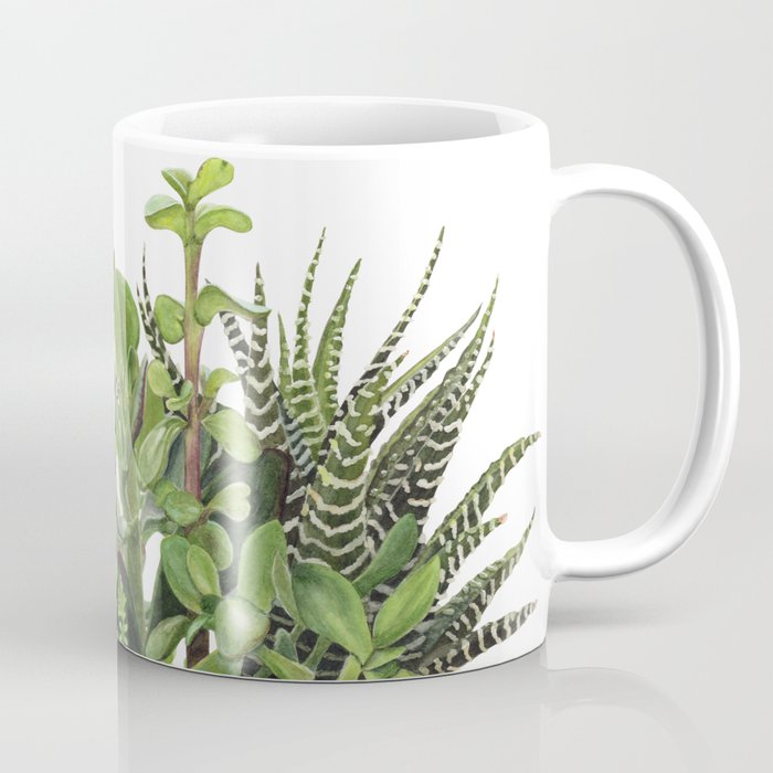 Watercolor Succulents Coffee Mug