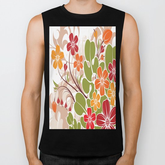 Spring Flowers Biker Tank