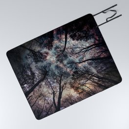 Starry Sky in the Forest Picnic Blanket