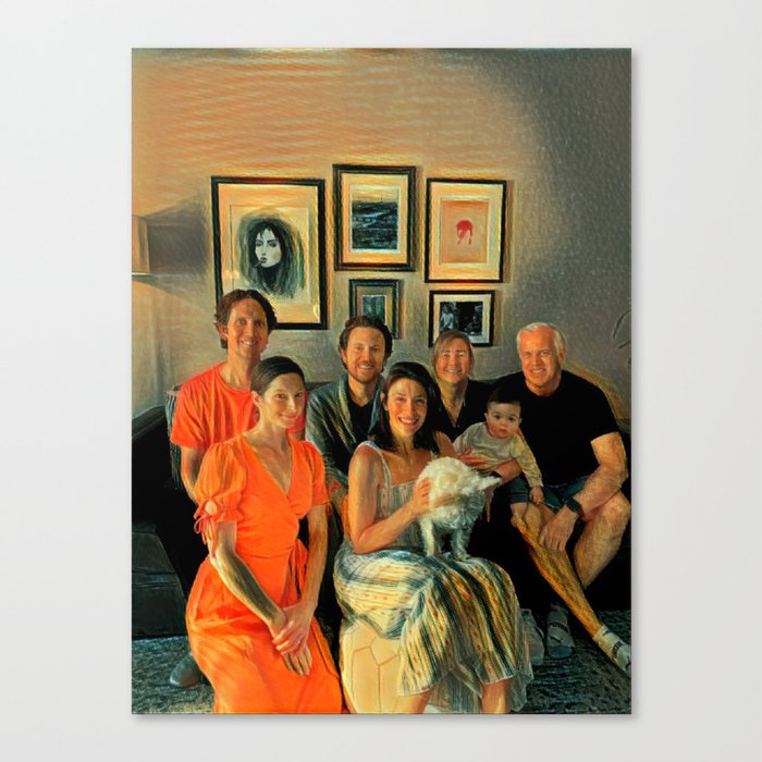 Family Picture Time Canvas Print