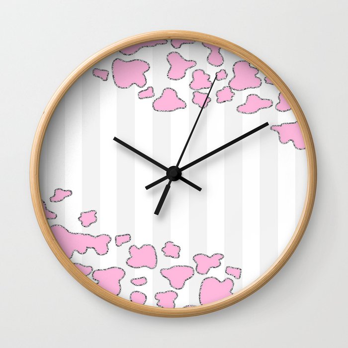Pink Animal Wall Clock