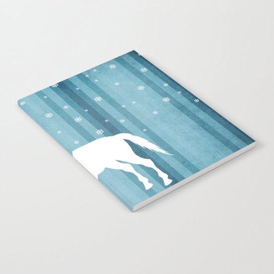 Winter Falls Unicorn Notebook