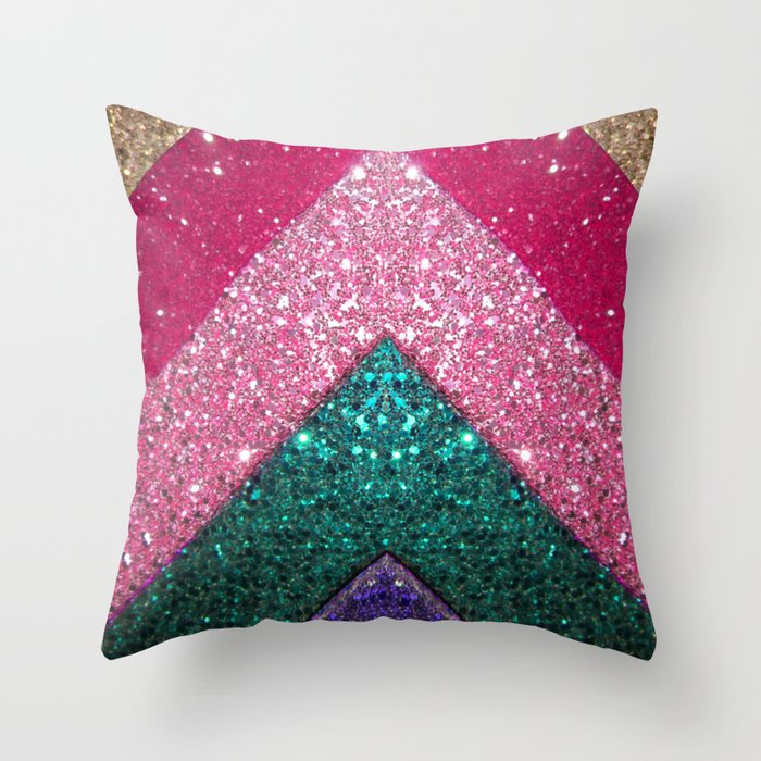 The Glittery Way Throw Pillow