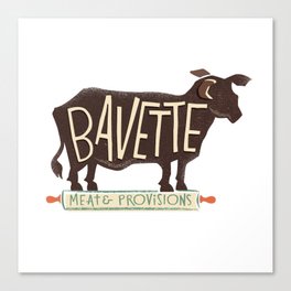 bavette Canvas Print