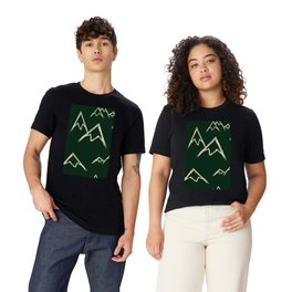 Mountain Pattern in Ivy T Shirt