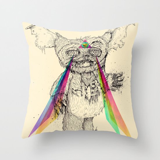 Gizmombie Throw Pillow
