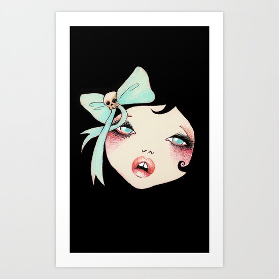 Black Sadness Art Print