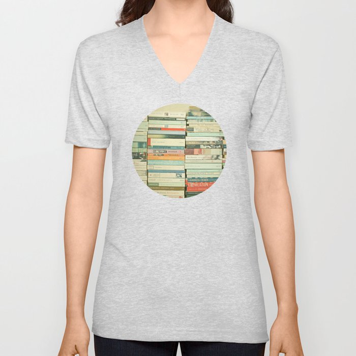 Bookworm V Neck T Shirt