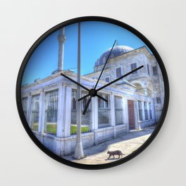 Istanbul Mosque Cat Wall Clock