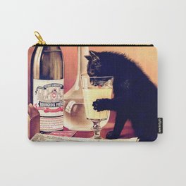 Absinthe Bougeois Poster - Black Cat Portalier Artwork for Wall Art, Prints, Posters, Tshirts, Men, Women, Kids Carry-All Pouch