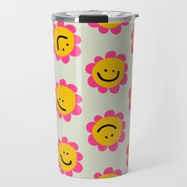 Happy Flowers Travel Mug