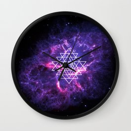 Violet Flame Wall Clock