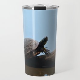 Turtle on The Lake (Color) Travel Mug