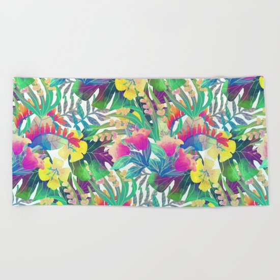 Tropical Jungle Beach Towel