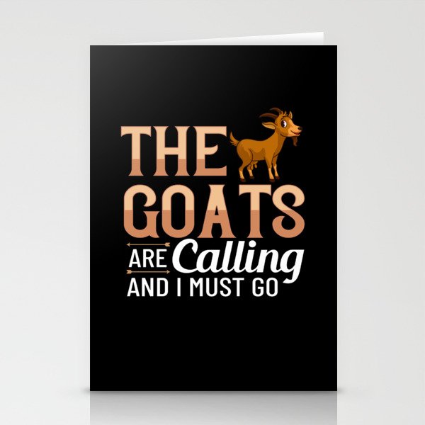 Baby Goat Cute Farmer Mountain Goats Stationery Cards