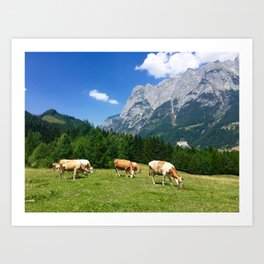 Afternoon in the Alps Art Print