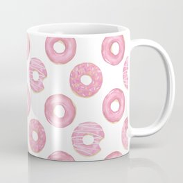 Pink watercolor donut pattern Coffee Mug