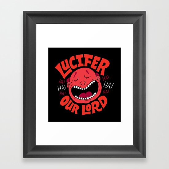 LOL Lucifer Framed Art Print