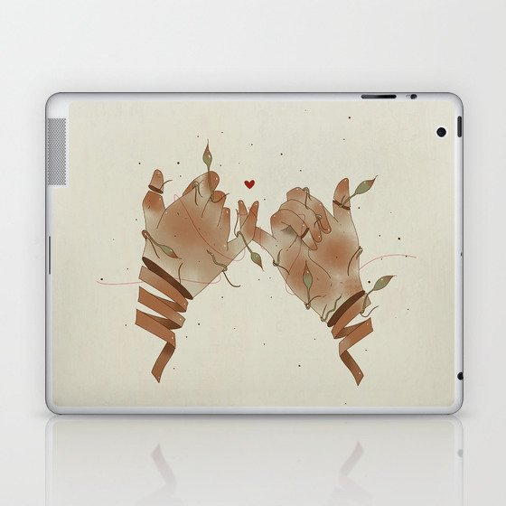 Red String of fate Laptop & iPad Skin