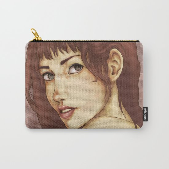 Red Feminine Girl Carry-All Pouch